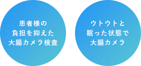 患者様の負担を抑えた大腸カメラ検査 ウトウトと眠った状態で大腸カメラ